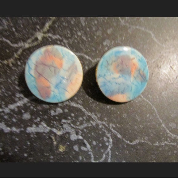 Retro Porcelain Clay Pierced Earrings - Picture 3 of 3